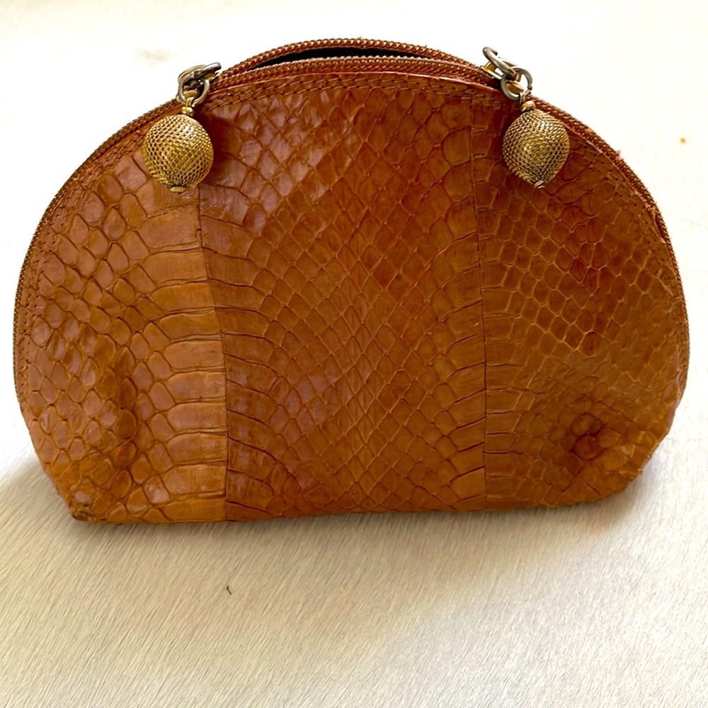 ANTONELLA DI PIETRO , Italian , real snake leather pouch